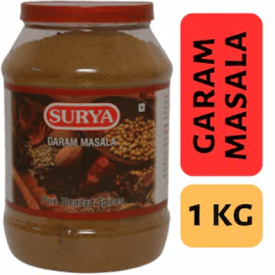 Surya 1kg Garam Masala Powder| Homemade Taste| Blend of Rich Spices | Perfect Taste, Colour &amp;amp; Smell