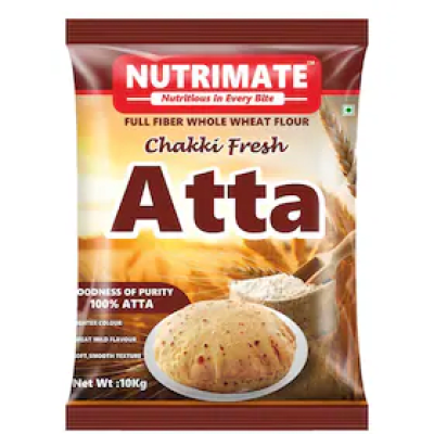 NUTRIMATE Atta 100% Chakki Fresh Whole Wheat Flour
