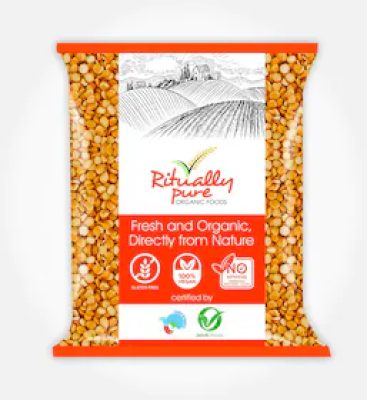Ritually Pure 100% Organic Pulses | Chana Daal | Split Chickpea Lentils | 500 Gm Pack